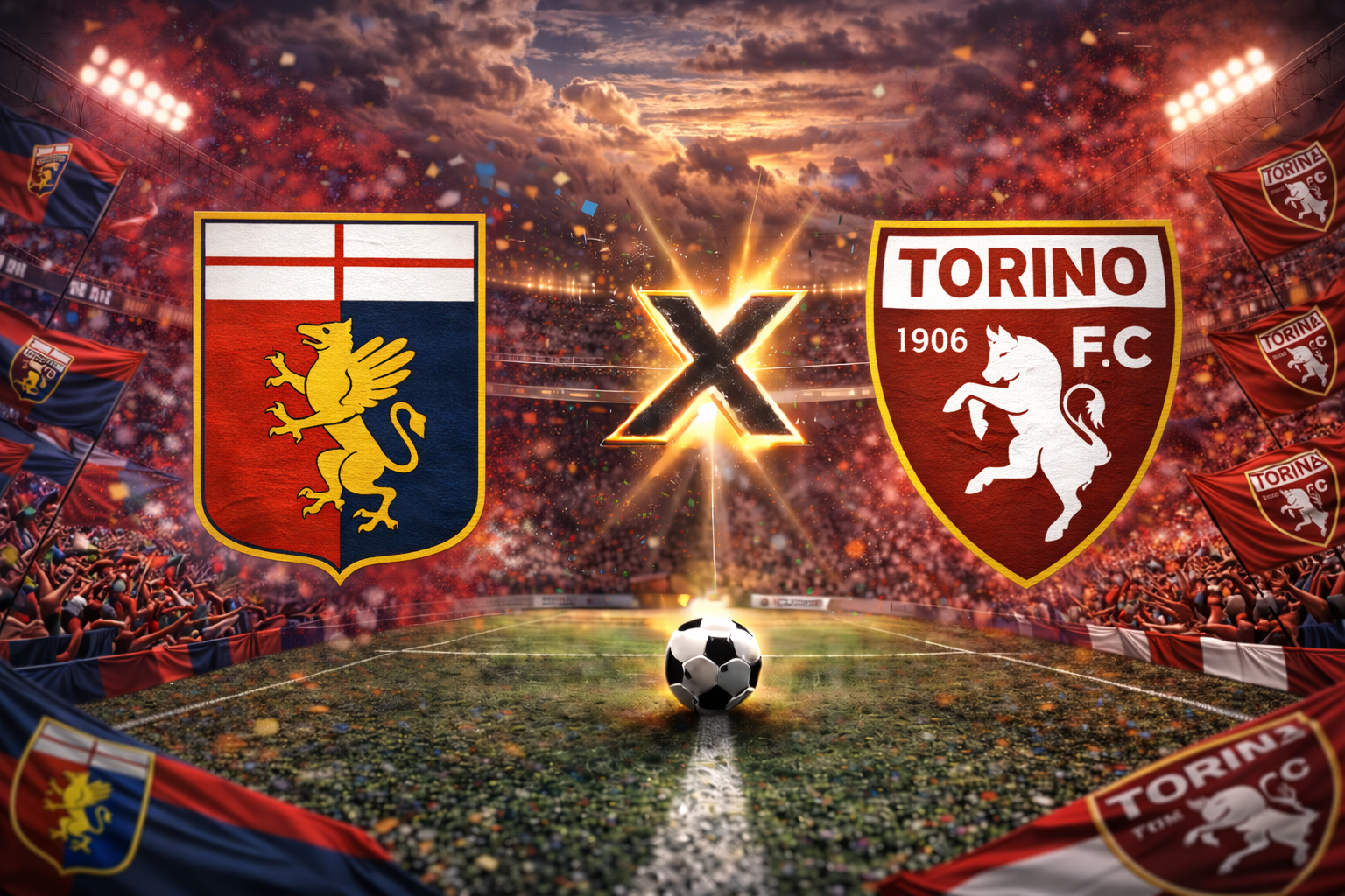 Onde assistir Genoa x Torino Ao Vivo pela Serie A