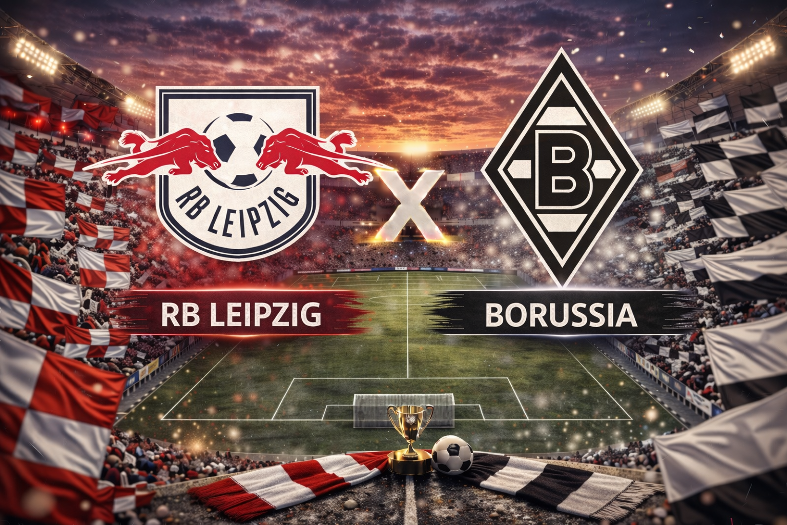 Saiba onde assistir RB Leipzig x Borussia Dortmund Ao Vivo, horário e o que está em jogo na 23ª rodada da Bundesliga.