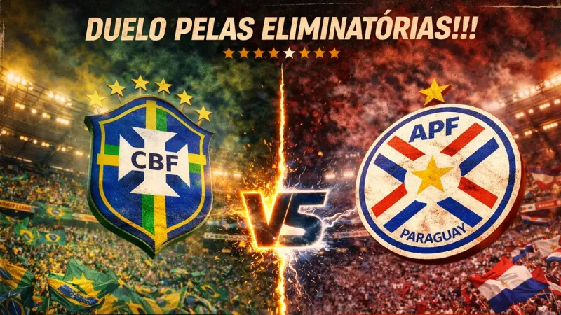 Onde assistir Brasil x Paraguai ao Vivo; escalações e arbitragem