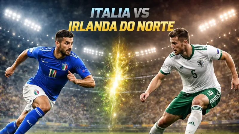 Italia x Irlanda do Norte onde assistir hoje