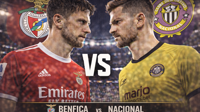 Benfica x Nacional: Onde Assistir Hoje ao Vivo