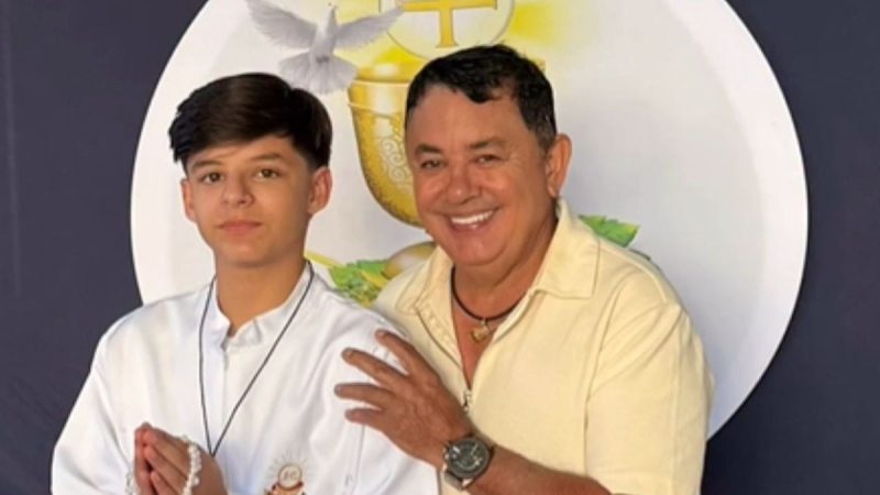 Filho de Cristiano Araújo aparece em clique raro e semelhança impressiona