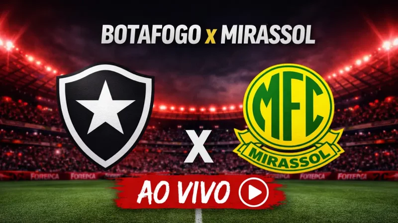 Onde assistir Botafogo x Mirassol ao vivo nesta quarta-feira