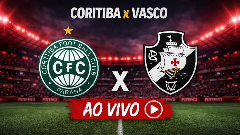 Onde assistir Coritiba x Vasco ao vivo hoje pelo Brasileirão
