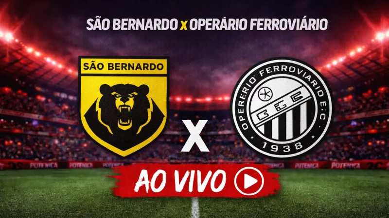 Onde assistir São Bernardo x Operário-PR ao vivo hoje pela Série B